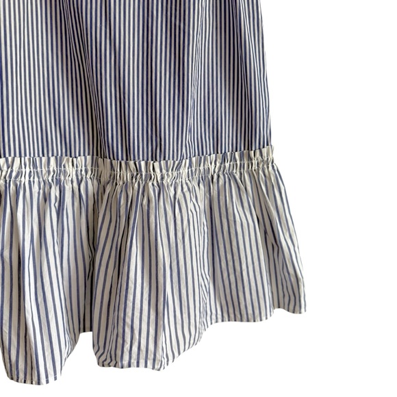 J.Crew Blue & White Striped Peplum Top 100% Cotton Size XS - Picture 5 of 10